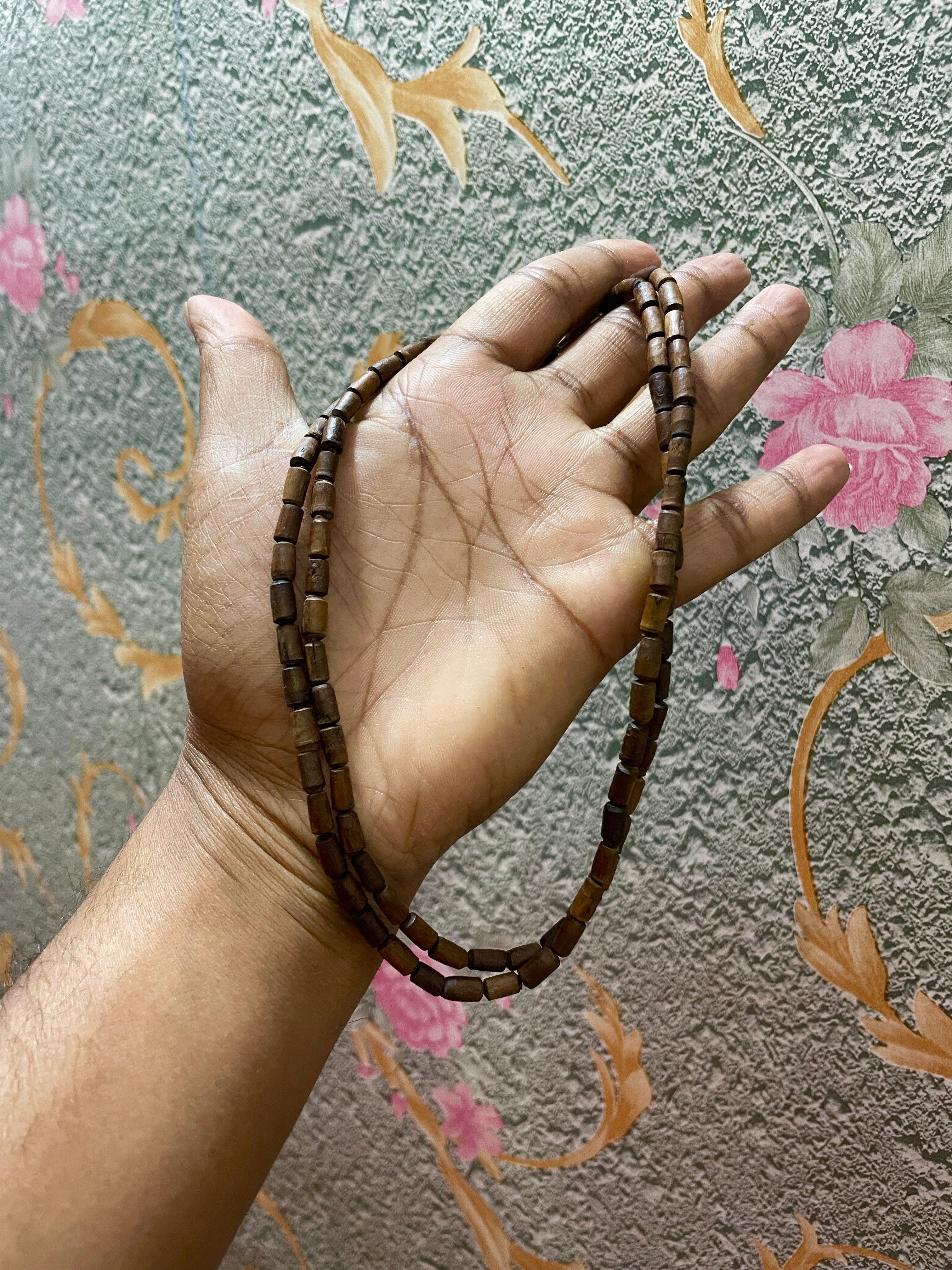 2 Round Brown Original Tulsi Mala